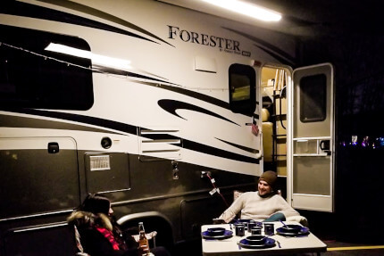 Being a light up fabric, Kanvaslight is a perfect light for your RV awning